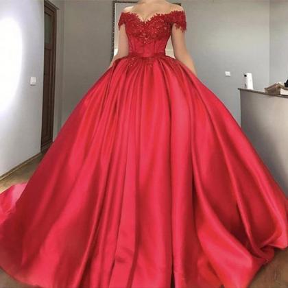 Ball Gowns Prom Dress,ball Gown Prom Dresses,red..