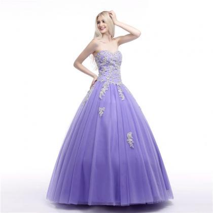 Strapless Ball Gown Quinceanera Dress,princess..