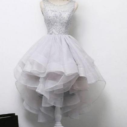 High Low Beading Homecoming Dresses With Layers,..
