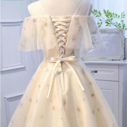 Cute Flouncing Short Tulle Homecoming Dresses, A..