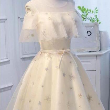 Cute Flouncing Short Tulle Homecoming Dresses, A..
