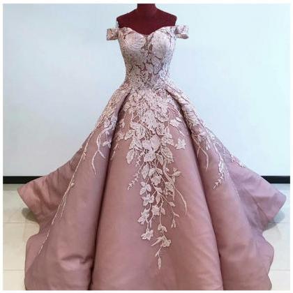 Unique Off The Shoulder Long Prom Dress With..