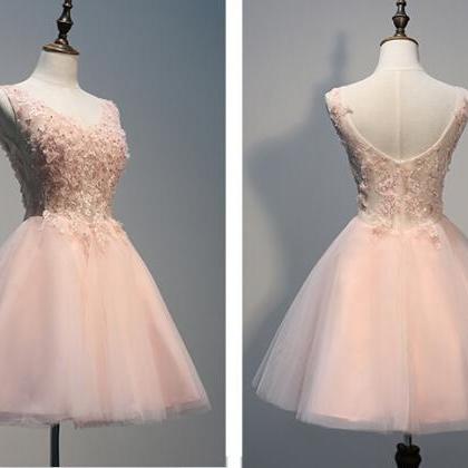 Appliques Short Prom Dresses,charming Homecoming..