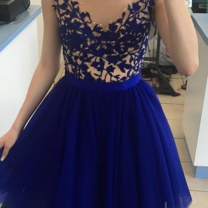 Pretty Royal Blue Short Prom Dresses,cocktail..
