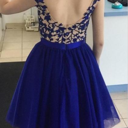 Pretty Royal Blue Short Prom Dresses,cocktail..