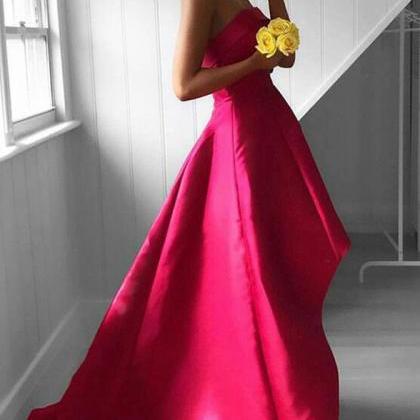 Long Strapless Prom Dresses,high Low Prom..