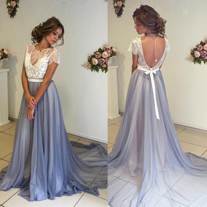 A-line Prom Dress,chiffon Prom Dress With..