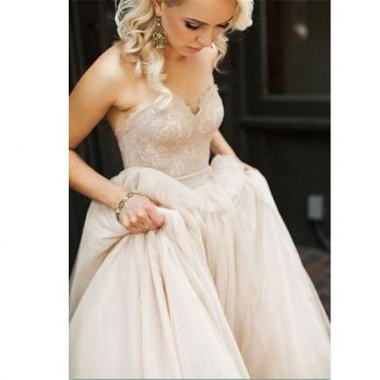 Lace Prom Dress,sweetheart Prom Dresses With..