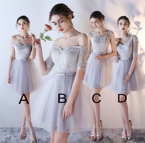 A-line Tulle Homecoming Dress With Lace Top Belt,short Prom Gown,cute Homecoming Dresses,graduation Dress,mini Dress,h086