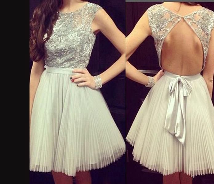 Gorgeous Open Back Casual Charming Homecoming Dress With Band,ruffle Beaded Party Dress, Short Prom Dresses,mini Dress,h110