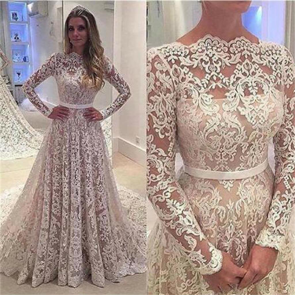 elegant lace dress with sleeves