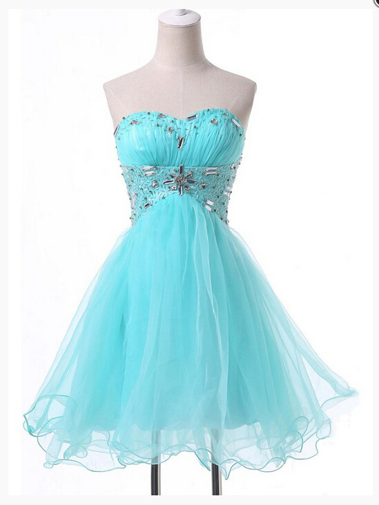 A-line Tulle Short Prom Dresses,charming Homecoming Dresses,homecoming Dresses,hc21