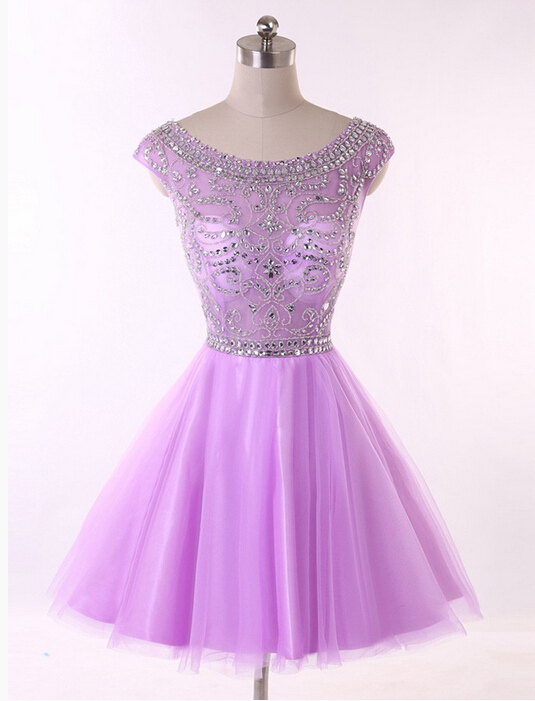 Real Made Tulle Short Prom Dresses,charming Homecoming Dresses,homecoming Dresses,hc22