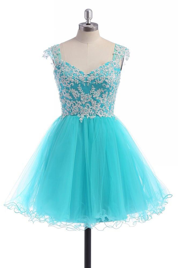 Gorgeous Baby Blue Lace Homecoming Dress,prom Dress,graduation Dress,party Dress,short Homecoming Dress,short Prom Dress,homecoming Dress 2016