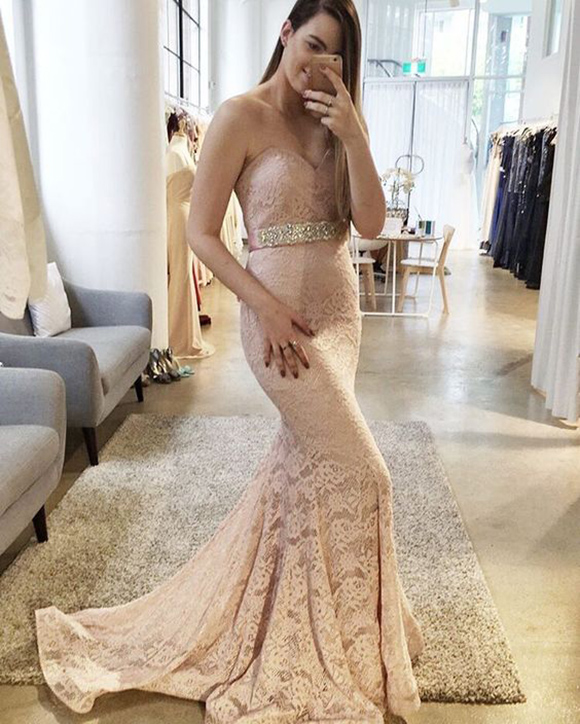 Charming Lace Prom Dress,sexy Lace Evening Dress,mermaid Prom Dresses,sweetheart Prom Dresses,mermaid Prom Gowns,lace Formal Gowns