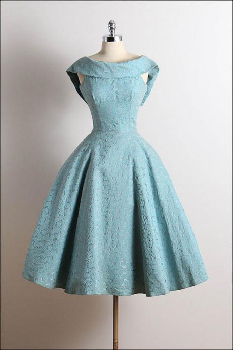 Vintage Scoop Homecoming Dress,a-line Ruched Homecoming Gown,sleeveless Knee-length Lace Homecoming Dress,formal Dresses,h065