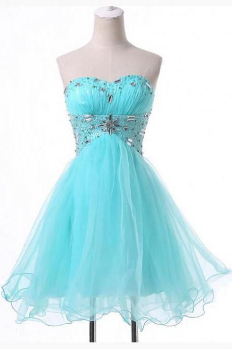 A-line Tulle Short Prom Dresses,charming Homecoming Dresses,homecoming Dresses,hc21