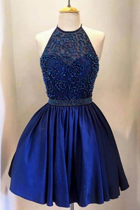 Real Made Royal Blue Short Prom Dresses,charming Homecoming Dresses,homecoming Dresses,sc67