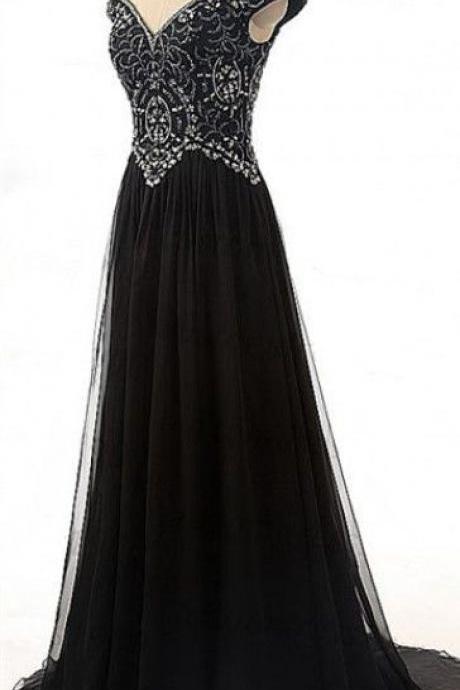 Off The Shoulder Charming Custom Made Prom Dresses, Floor-length Evening Dress,prom Dresses,st274