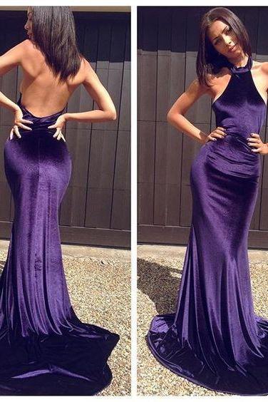 Halter Prom Dresses,mermaid Prom Dresses,sexy Prom Dresses,long Formal Gowns,sexy Party Dresses,backless Pageant Dresses