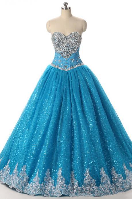 Fashion Sweetheart Ball Gown Quinceanera Dresses,floor-length Organza Quinceanera Dress,party Dress With Sequin,sexy Ruffles Quinceanera