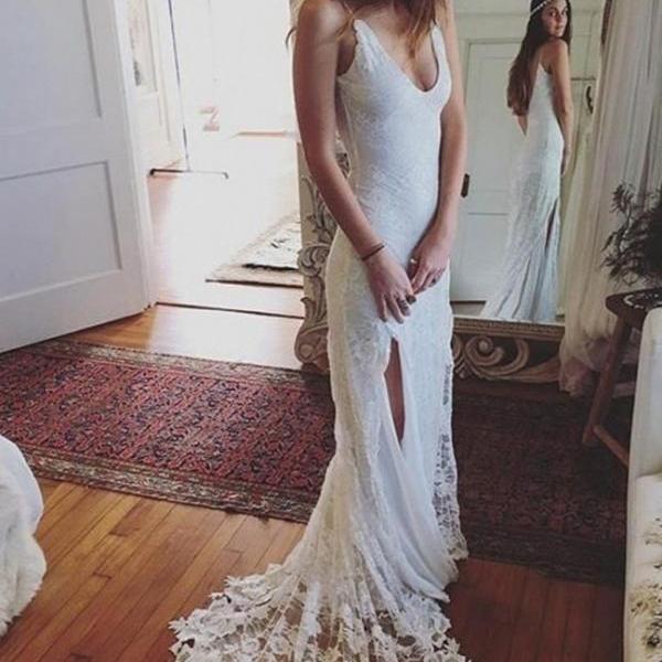 Wedding Dress,sexy V-neck ..
