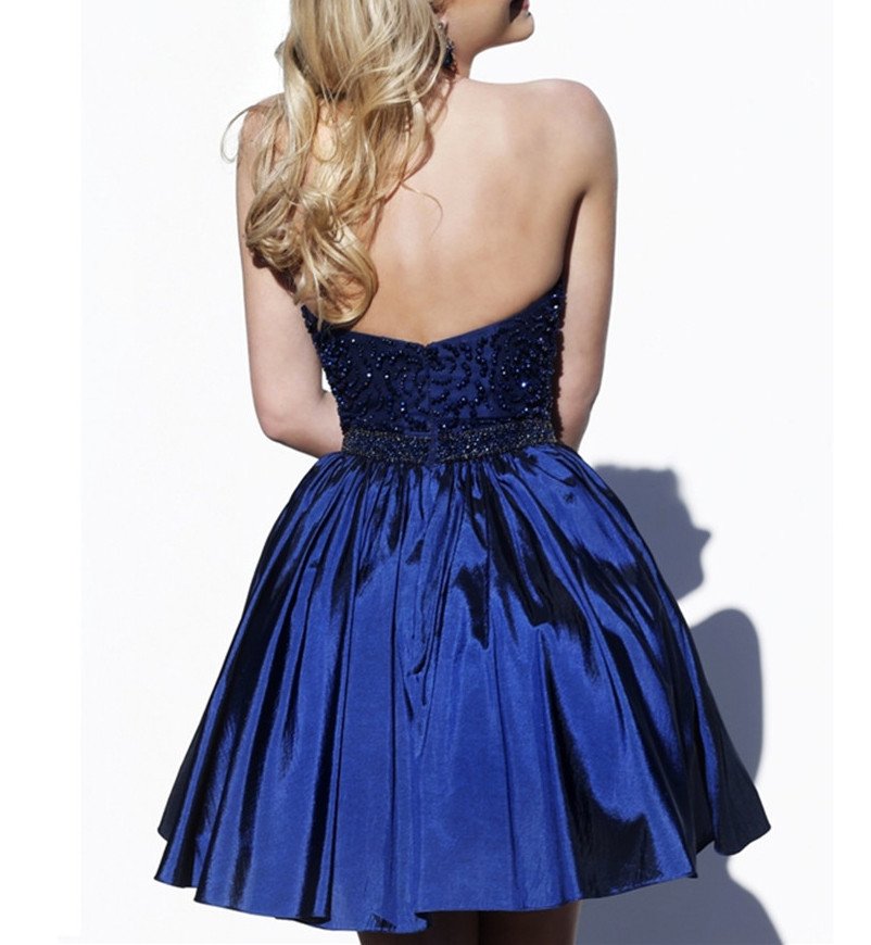Real Made Royal Blue Short Prom Dresses,Charming Homecoming Dresses