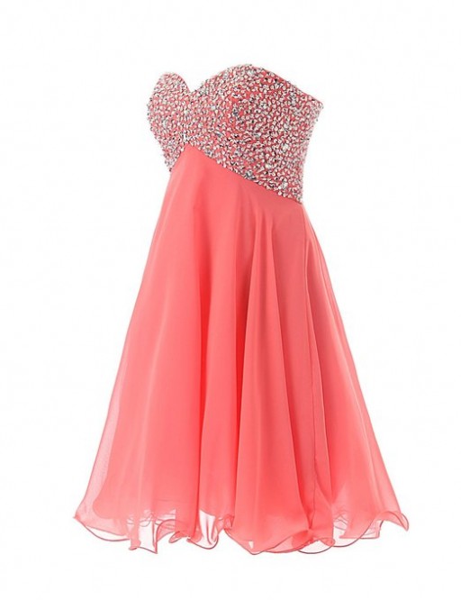 Simple Sweetheart Beading Short Prom Dresses,Cocktail Dress,Charming ...